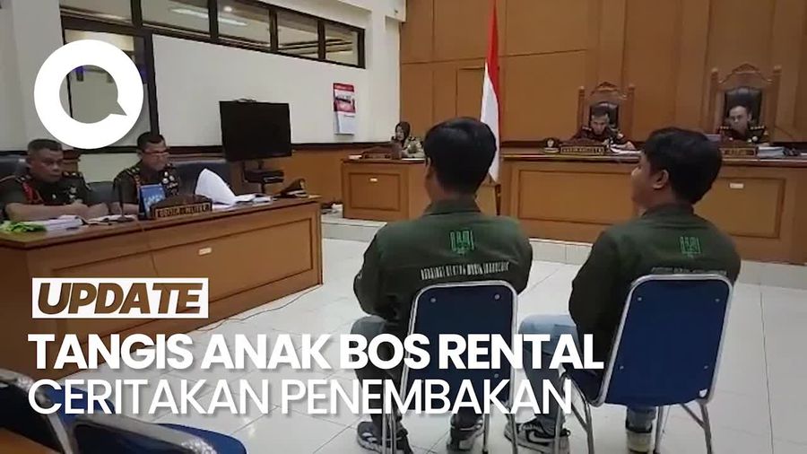 Video Menangis di Sidang Oknum TNI AL, Anak Bos Rental: Tega Sekali, Pak