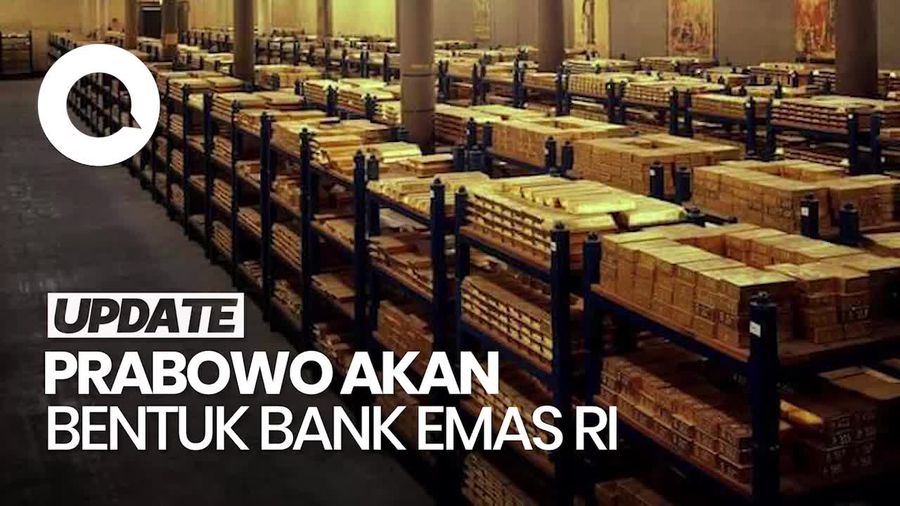 Video: Rencana Prabowo Bentuk Bank Emas Pertama RI, Diresmikan 26 Februari