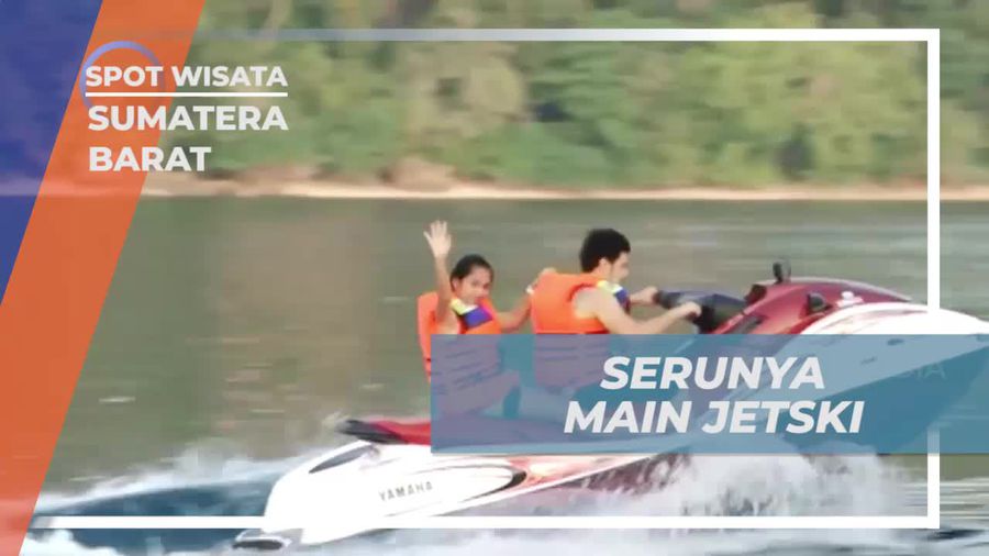 Nikmati Keseruan Main Jetski di Perairan Pulau Sikuai, Sumatera Barat