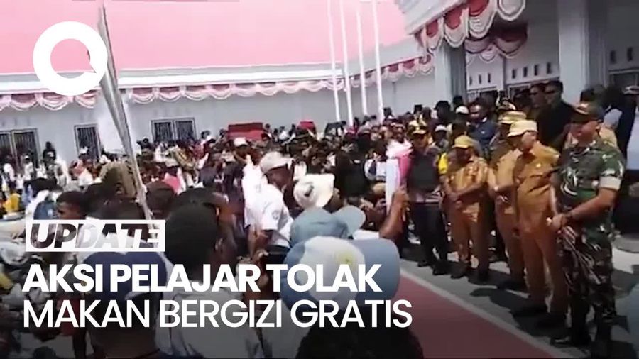Video: Ini Alasan Pelajar di Wamena Demo Tolak Program Makan Bergizi Gratis