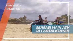 Merasakan Sensasi Main ATV di Pantai Klayar, Pacitan