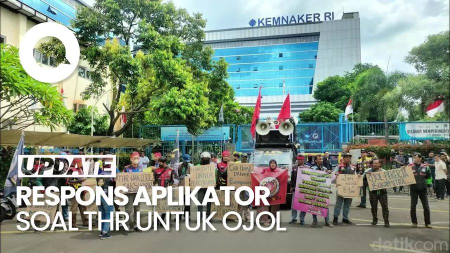 Video: Respons Grab dan Gojek soal Kemnaker Minta THR buat Driver