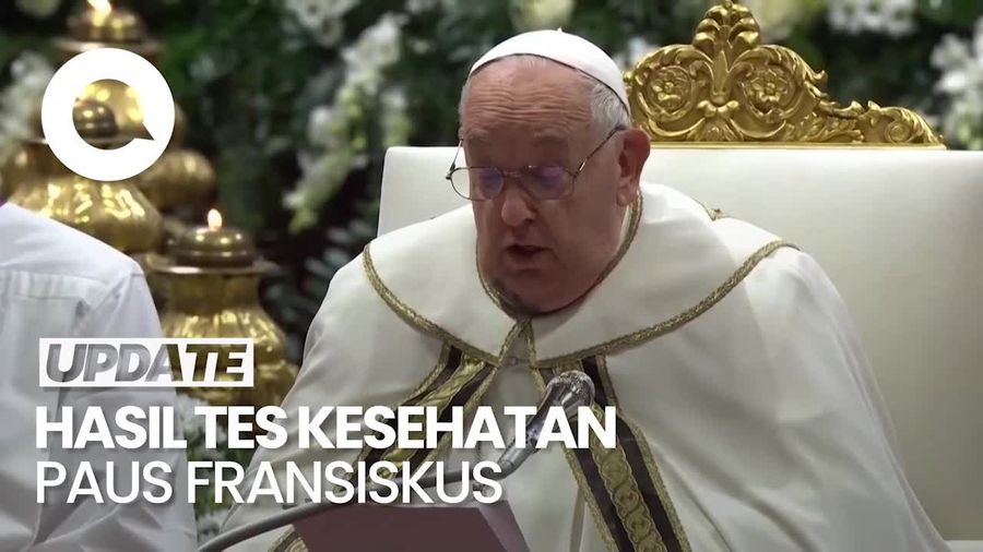 Video Hasil Tes Kesehatan Paus Fransiskus: Infeksi Polimikroba di Saluran Napas