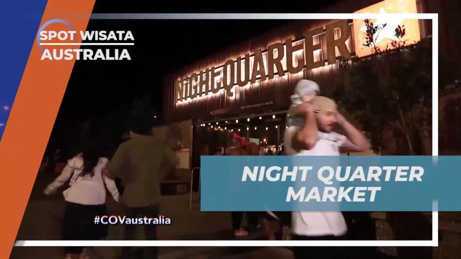 VMenikmati Jajanan di Night Quarter Market, Gold Coast, Australia