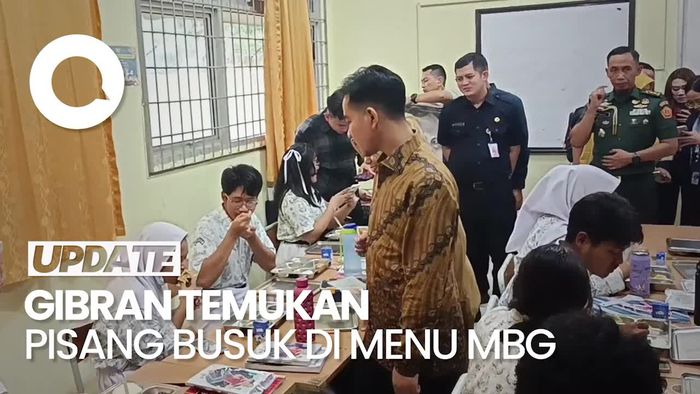 Video: Temukan Pisang Busuk saat Cek MBG di Jakut, Gibran Minta Maaf