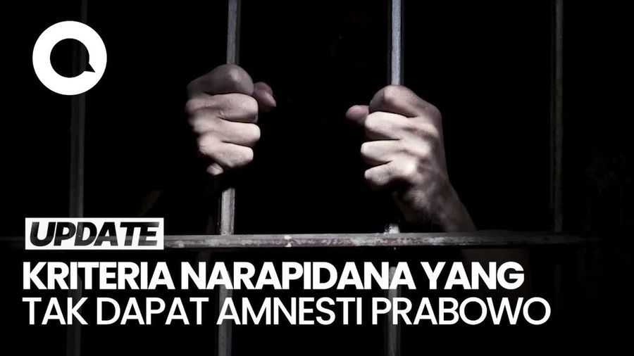 Video Menteri Imipas: Koruptor hingga Teroris Tak Dapat Amnesti dari Prabowo