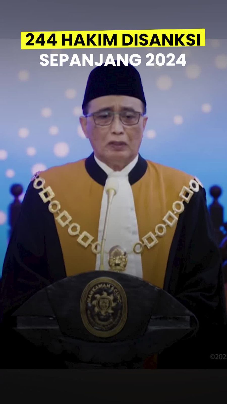 Video: MA Jatuhkan 244 Sanksi ke Hakim Sepanjang Tahun 2024