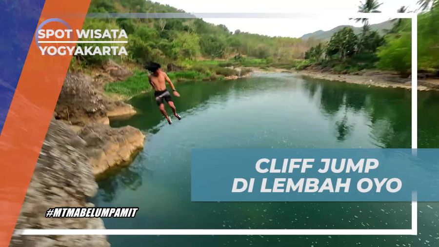 Melompat Tinggi di Lembah Oyo dengan Cliff Jump, Yogyakarta