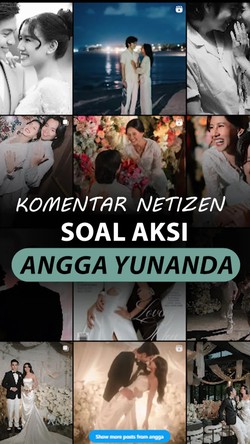 Video: Komentar Kocak Netizen soal Angga Yunanda yang Terus Unggah Foto Nikah
