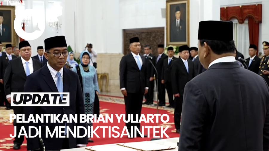 Video Prabowo Lantik Brian Yuliarto Jadi Mendiktisaintek Gantikan Satryo