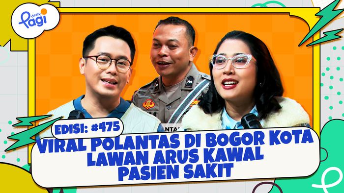 Viral Polantas di Bogor Kota Lawan Arus Kawal Pasien Sakit