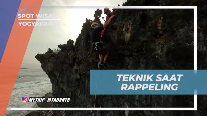 Pelajari Teknik Rappeling di Tebing Kuda Laut, Yogyakarta