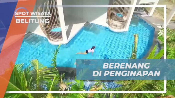 Berenang Nikmati Pemandangan Laut di Penginapan Belitung
