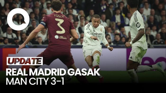 Video: Hat-Trick Mbappe Singkirkan Man City dari Liga Champions
