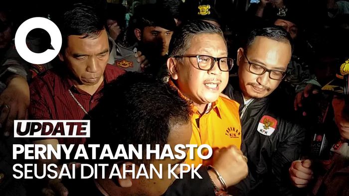 Video Hasto Buka Suara Seusai Ditahan KPK: Saya Siap Terima Konsekuensi