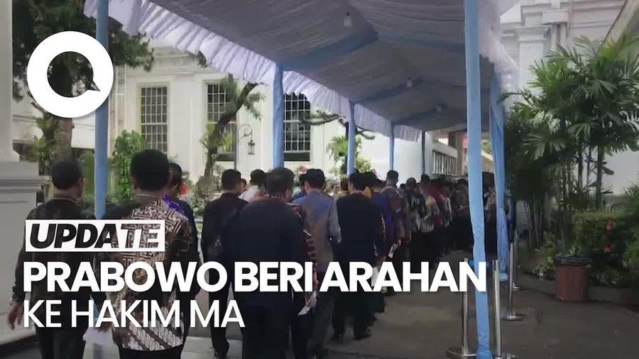 Video: Prabowo Kumpulkan Hakim MA di Istana Negara, Bakal Beri Arahan