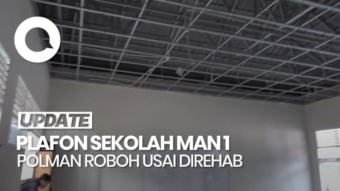 Video: Plafon Sekolah di Sulbar Ambruk Seusai Direhab Akhir 2024