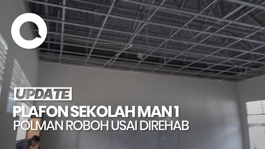 Video: Plafon Sekolah di Sulbar Ambruk Seusai Direhab Akhir 2024