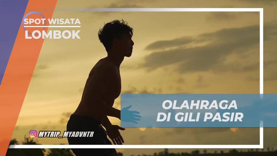 Berolahraga Sambil Menikmati Keindahan Gili Pasir, Lombok