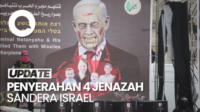 Video: Hamas Serahkan 4 Jenazah Sandera Israel Lewat Palang Merah Internasional