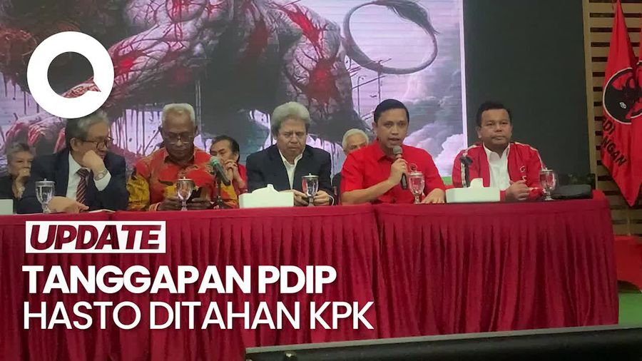 Video Tanggapan PDIP Hasto Ditahan KPK: Bagian dari Operasi Politik