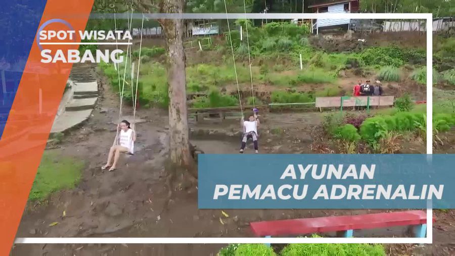 Bermain Ayunan Seru di Gua Sarang, Sabang