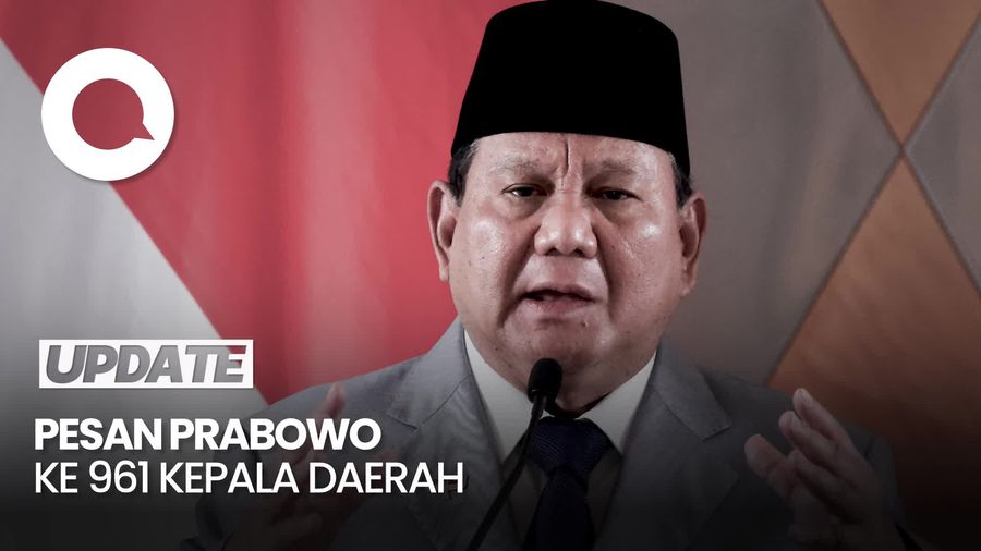 Video Pesan Prabowo ke 961 Kepala Daerah: Saudara adalah Pelayan Rakyat