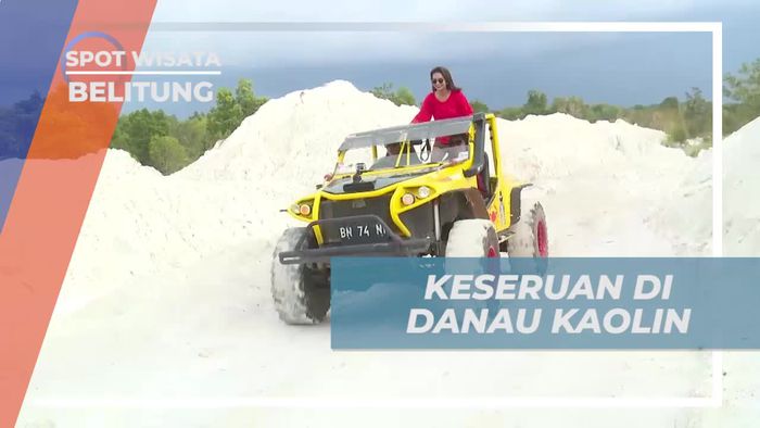 Serunya Offroad di Sekitar Danau Kaolin, Belitung