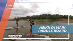 Bermain Paddle Board Seru di Waduk Sermo, Yogyakarta