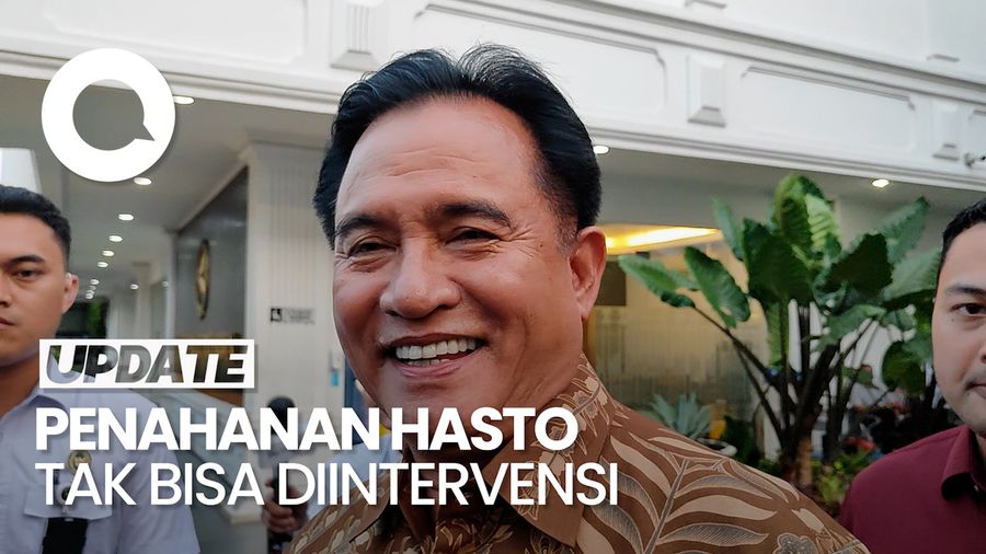 Video: Menko Yusril Tegaskan Penahanan Hasto Tak Bisa Diintervensi