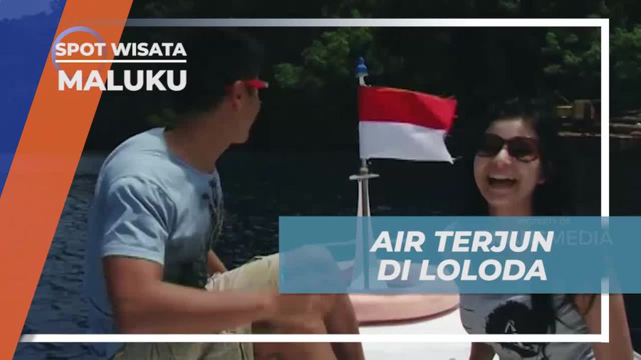 Nikmati Kesegaran Air Terjun Kahatola di Pulau Loloda, Maluku