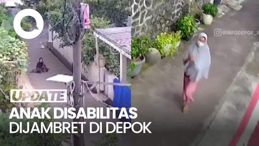 Video: Viral Anak Difabel Jadi Korban Jambret di Depok