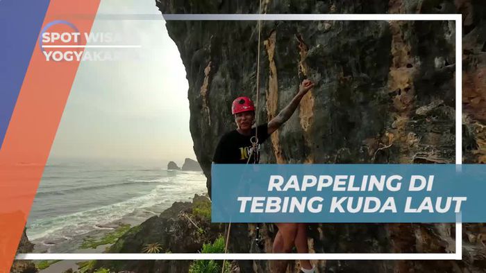 Rasakan Sensasi Rappeling di Tebing Kuda Laut, Yogyakarta
