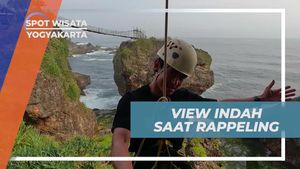 Nikmati Pemandangan Indah Saat Rappeling di Tebing Kuda Laut, Yogyakarta