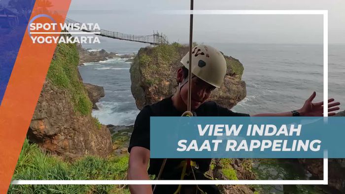 Nikmati Pemandangan Indah Saat Rappeling di Tebing Kuda Laut, Yogyakarta