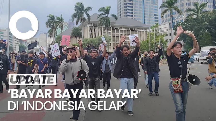Video: Ketika Pendemo Indonesia Gelap Menyanyikan Bayar Bayar Bayar 