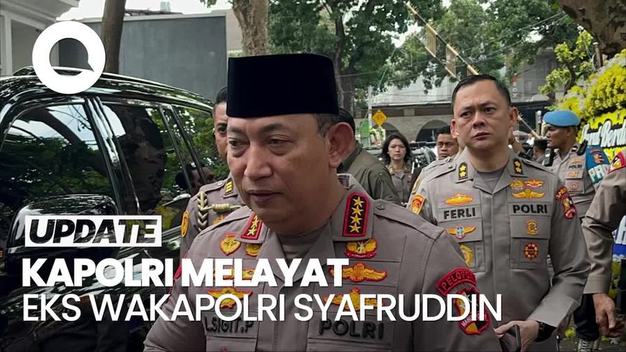 Video: Kapolri Melayat ke Rumah Duka Eks Wakapolri Syafruddin