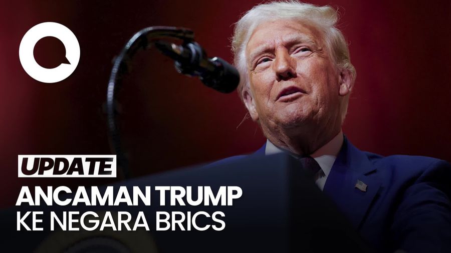 Video Trump Ancam Tarif 150% ke BRICS: Mereka Coba Hancurkan Dolar AS!