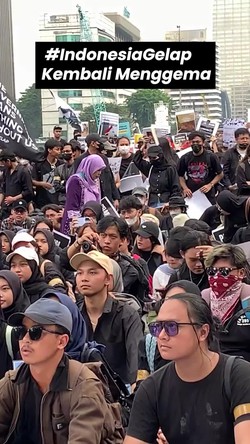 Video: #IndonesiaGelap Kembali Menggema, Media Asing Soroti Unjuk Rasa di RI