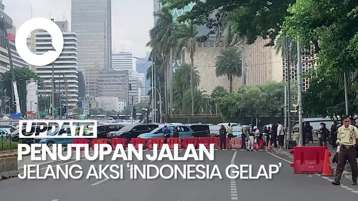 Video: Jelang Aksi Indonesia Gelap, Jalan Arah Istana Ditutup