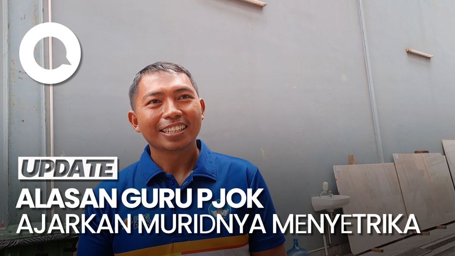 Video: Murid SD Diajari Setrika-Lipat Baju, Pak Dede: Supaya Mandiri 