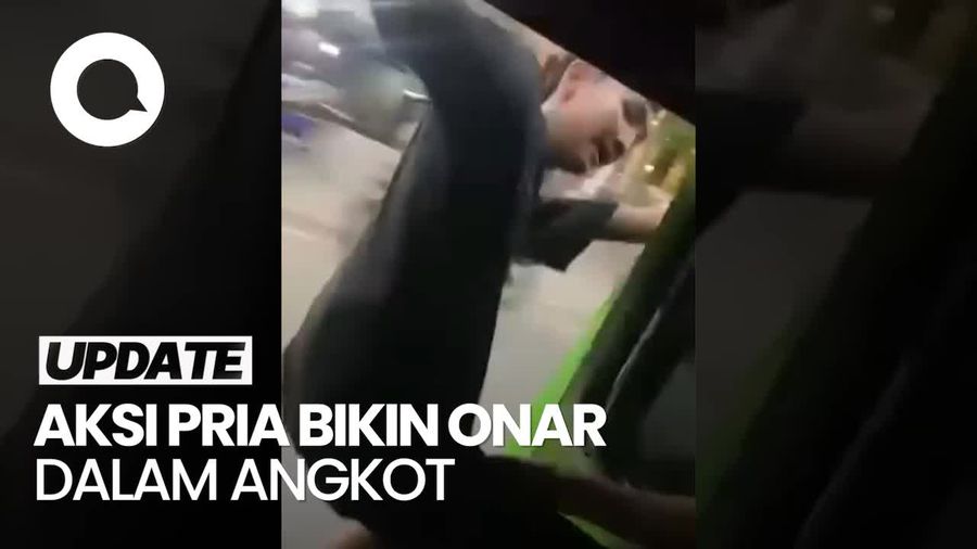 Video: Viral Pria Bikin Onar dalam Angkot di Bogor, Polisi Telusuri