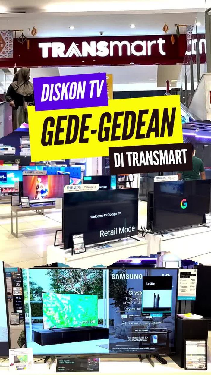 Video: Diskon Heboh Smart LED TV 65 UHD di Transmart Full Day Sale