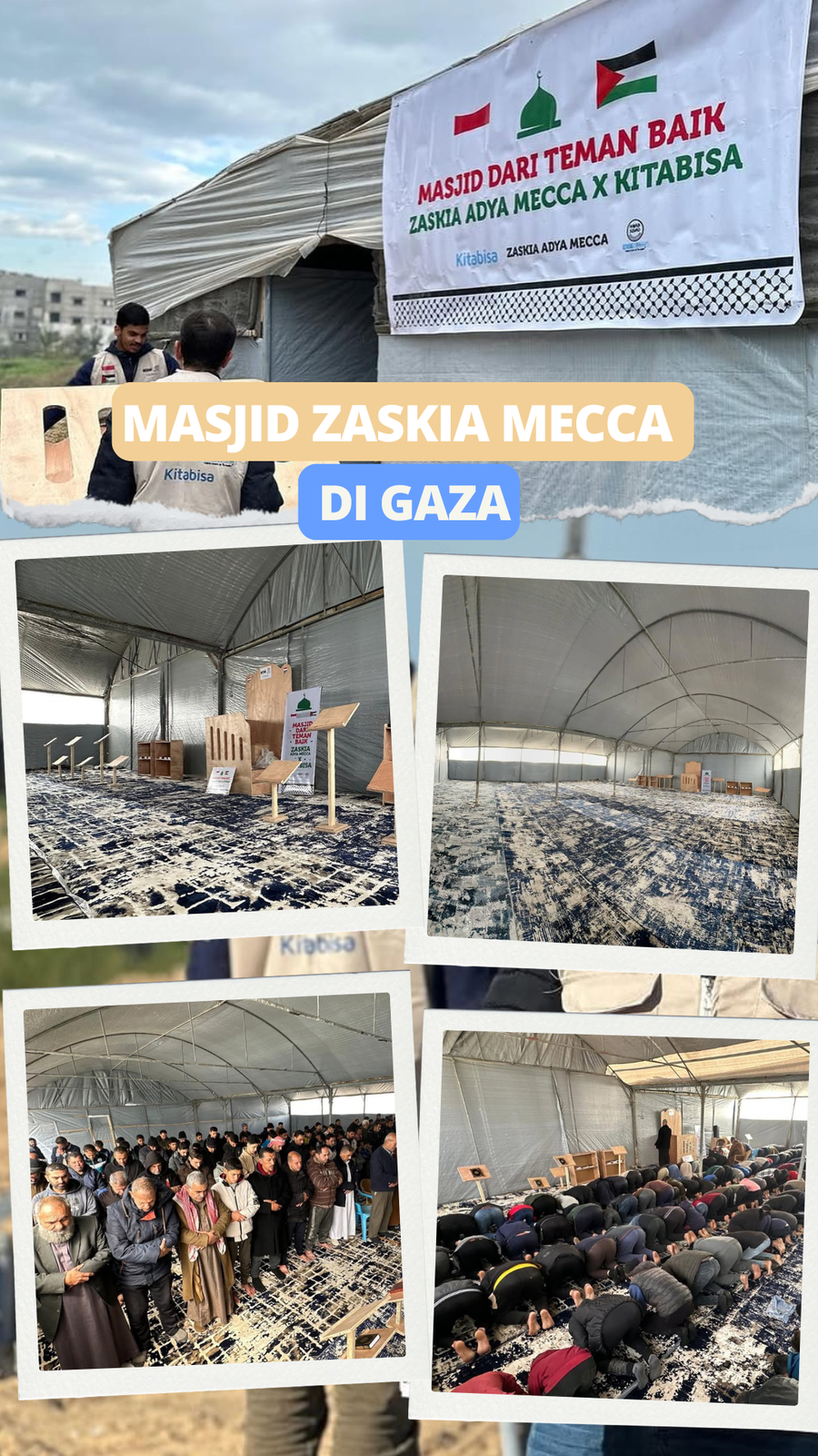 Video: Haru Bahagia Zaskia Mecca Bisa Bangun Masjid di Gaza