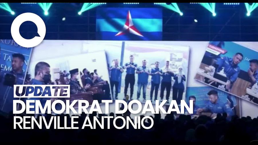 Video: Penuh Haru, AHY Doakan Renville Antonio di Kongres Demokrat