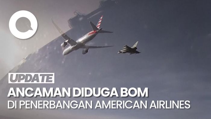 Video: Ada Ancaman Bom, Pesawat American Airlines Tujuan India Dialihkan ke Roma 