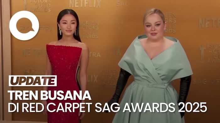 Video: Motif Sequin dan Warna Musim Semi Jadi Tren di Red Carpet SAG Awards
