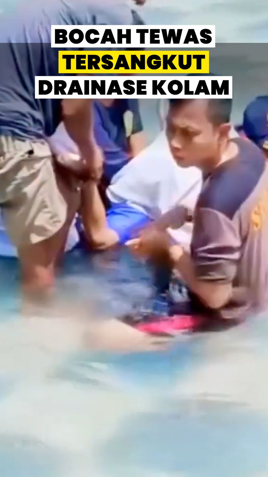 Video: Bocah di Garut Tewas Seusai Tangan Tersangkut Drainase Kolam