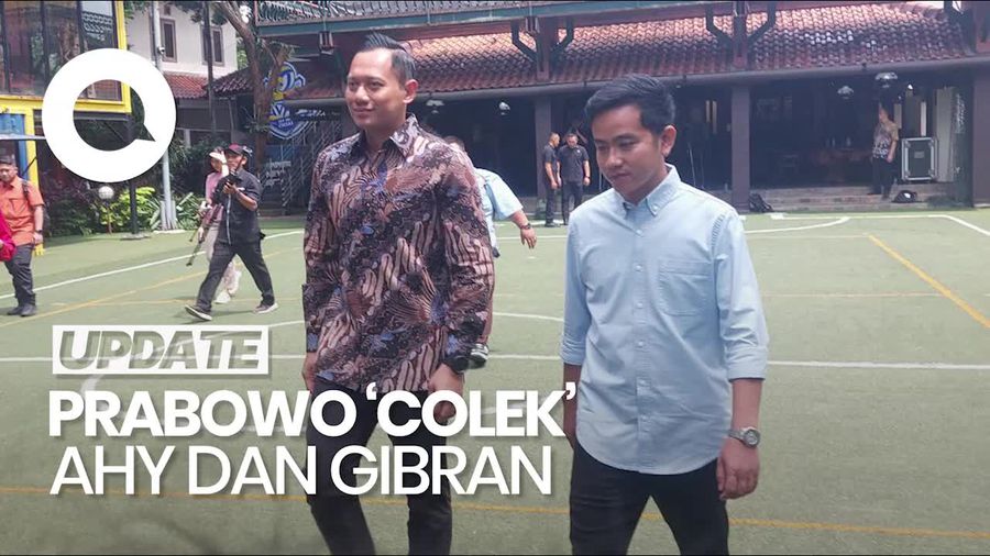 Video Prabowo ke AHY-Gibran: Sekarang Duduk Berdampingan, Nanti Bisa Bersaing