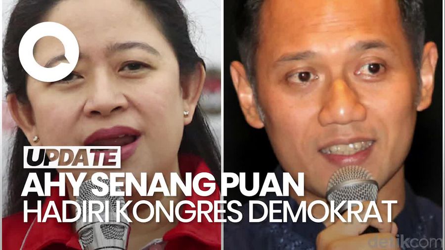 Video AHY Senang Puan Hadir di Kongres Demokrat: Terima Kasih Mbak